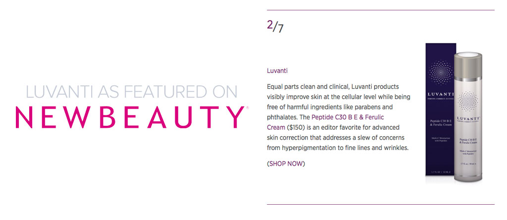 Luvanti as featured on NewBeauty.com